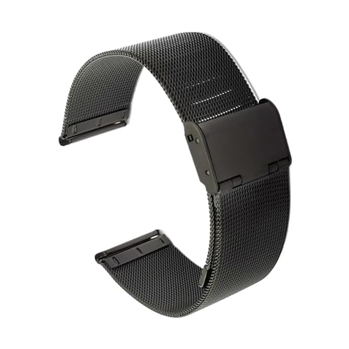 Bracelet maille milanaise acier inoxydable doré 14 16 18 20 22 24 mm mixte