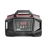 Maximaler Ladestrom des Batterie Ladegerätes: 6 A (effektiv). Alternativ reduzierter Ladestrom 2A für eine schonende Ladung kleiner Batteriekapazitäten (umschaltbar). Batterietyp: WET, Blei-Säure, GEL, EFB, AGM