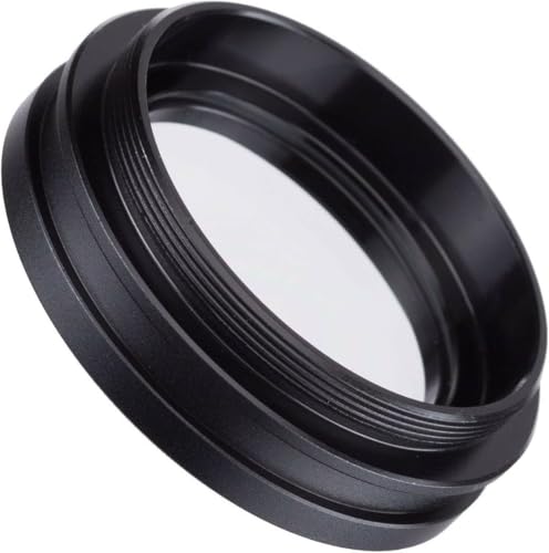 Image of AmScope SM10 1X Barlow Lens For SM Stereo Microscopes, Black, 48 mm