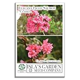 Clarkia Flower Seeds – Elegant Double Light Salmon (Clarkia Unguiculata) – 1000+ Non-GMO Heirloom Seeds, by Isla’s Garden Seeds, Perfect for Home Gardens, Easy to Grow, Beautiful Blooms, Great Gift -  Isla's Garden Seeds Company (Total Quality)