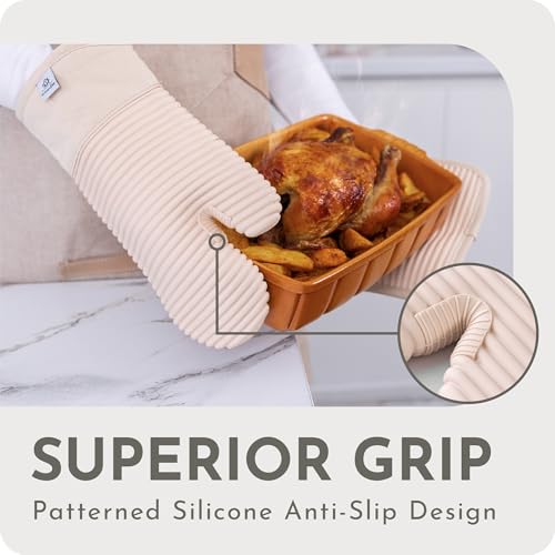 Gants de cuisine en silicone isolant pour éviter les brûlures de cuisson - 5