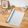 AMAZINGHOME Matte Silver Permanent Vinyl Roll with PET Backing - 30.5 x 170 cm Self Adhesive Vinyl for Silhouette Easy Weed & Bubble Free #1