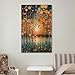Gustav Klimt Trees And Sun Lights Canvas Printing Wall Art Prints Wall Decor Posters Colorful Abstract Forest Sunset Lake Reflection Scandinavian Bohemian Home Living Room Bedroom 08x12inch(20x30cm)