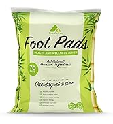 All Natural Ingredients Foot Pads, 70 Pads - Improves Sleep Quality, Relieves Stress and Fatigue,...