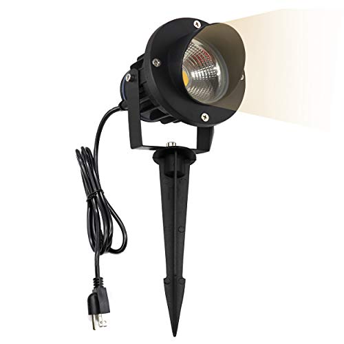 Vanrayal 6.5Ft Ul-Listed Cord With Plug 10W Outdoor Landscape Spotlights,120V Ac Warmwhite Garden Pathway Light For Yard,Patio,Lawn, Wall, Flood,Driveway,Tree Lighting,Flag Light #TOP5
