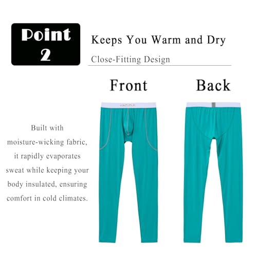 Mens Long Johns Thermal Underwear Bottom Cold Weather Base Layer for Men3