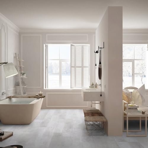 GERFLOR Dalle clipsable de sol PVC effet béton gotha clear Senso Clic