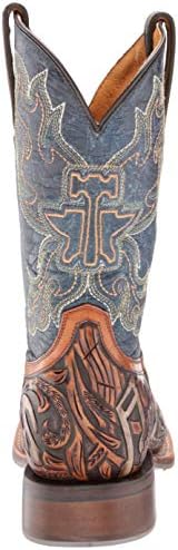 Tin Haul Shoes Men's Cowboy Western Boot, Blue/Brown, 10 | Image 2