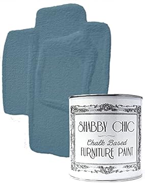 Shabby Chic Chalk Based Furniture Paint - Water Based Interior & Exterior Matt Finish Paint (Cottage Blue) 100ml