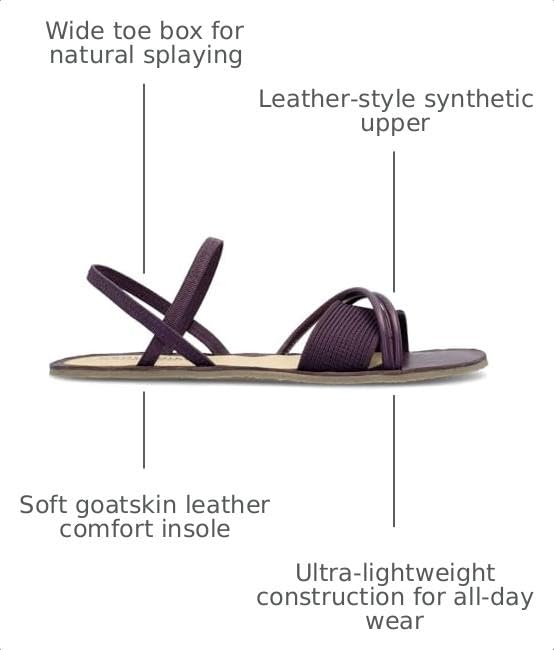 Image of GROUNDIES Corfu Barefoot Sandals for Women - Comfortable Women's Sandals with Soft Goatskin and Breathable Microfiber Insole, Flexible Outsole