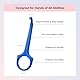 PUL Aligner-Entfernungswerkzeug – Blau | Sicherer und hygienischer Haken für Invisalign und Retainer | Sanftes BPA-freies Design für den täglichen Gebrauch | 1 Stück