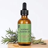 Rosmarinöl für Haare 60 ml – Fördert Haarwachstum reduziert Haarausfall pflegt trockene Kopfhaut, stärkt Haarwurzeln und dünnes Haar – Rosemary Oil Haarpflege für Männer und Frauen