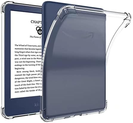 SFFINE Clear Case for 6" All New Kindle 11th Generation 2022 Release (NOT FIT Kindle Paperwhite/Oasis),Thin Slim Soft Flexible Silicone TPU Rubber Back Cover Skin for Kindle 11th Gen 2022,Transparent