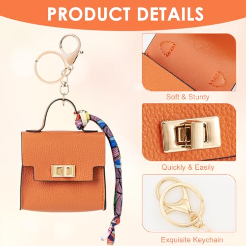Image of SANNIDHI Bag Charm Mini Backpack Keychain for Women Small Pouch Coin Purse Headset Bag Key Ring for Woman Girls
