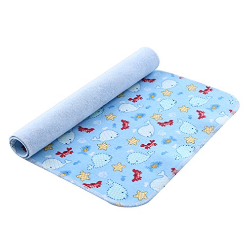 babylaza para bebé impermeable lavable para cambio de pañales Mat Pad  3 capas impermeable Talla:40