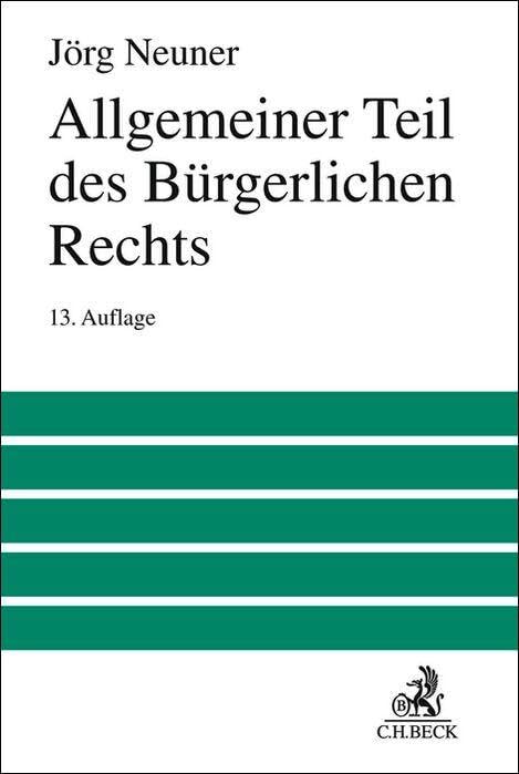 Allgemeiner Teil des Bürgerlichen Rechts (Großes Lehrbuch)