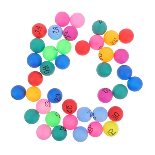 BESPORTBLE 40Pcs Raffle Drawing Balls Numbered Plastic Bingo Game Accessories for Fun Party Supplies for Birthday and Engaging Lottery