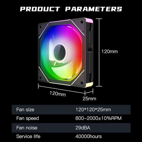 Jungle Leopard Interstellar V1 120mm PC Case Fans, Triple Pack, Black $19.23 AC + 48% Off Code TW3HBT7S - image 8