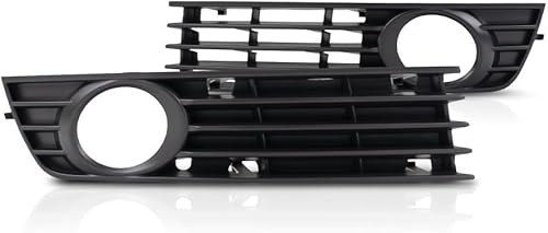 Compatible con la cubierta de luz antiniebla Audi A4 2002 2003 2004 2005 par del lado del conductor y del pasajero, pintura para combinar  Tipo 2