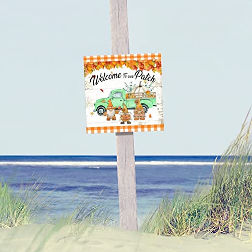 Panneau en bois Welcome to Our Patch aux finitions soignées - 5