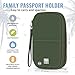 BOACAY Travel Document Organizer with RFID, Family Passport Holder, Wallet for Women & Men, Portable & Waterproof Case for Cards, Boarding Pass, Money