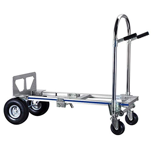 Carretilla de mano multiusos con ruedas antipinchazos y capacidad 30 kg miniatura 2