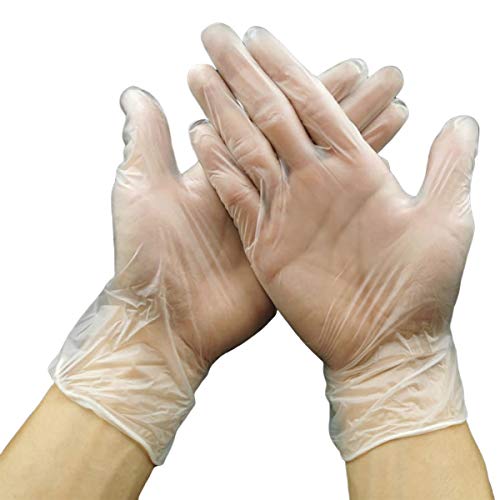 Multipurpose Disposable Gloves, Food Grade Latex Free Glove, Hand Protection for Adults[100 Pack] (Large)