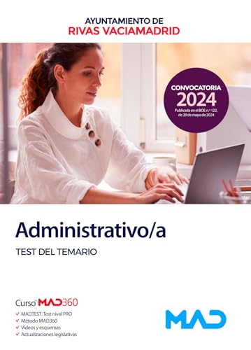 Administrativo/a del Ayuntamiento de Rivas Vaciamadrid. Test del temario