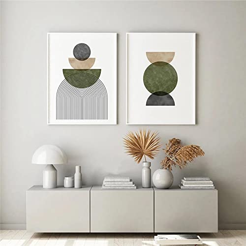 Olive vert aquarelle peintures impressions sur toile décor maison - 2