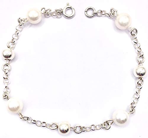 MASBARATA.ES Pulsera COMUNION para NIÑA DE Plata