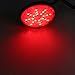 uxcell 2Pcs Red LED Light Round Bolt-on Motorcycle Reflector Tail Brake Turn Signal Lamp