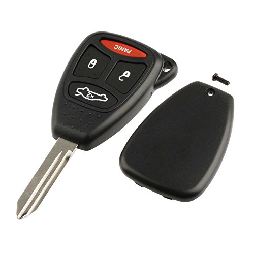 Key Fob Remote Shell Case fits Chrysler 300 Aspen/Dodge Charger Durango/Jeep Commander Grand Cherokee Keyless Entry KOBDT04A
