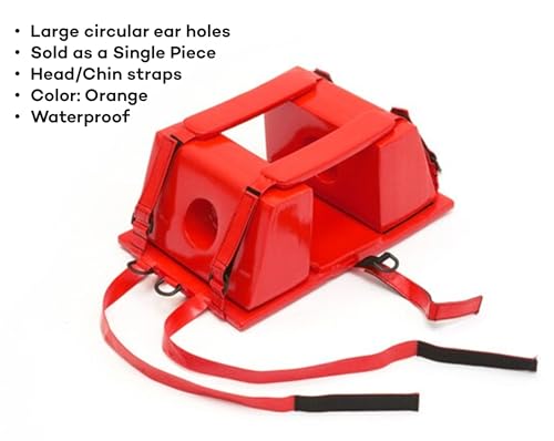 Dealmed Deluxe Emergency Head Immobilizer with Straps Universal Orange - Thumbnail 3