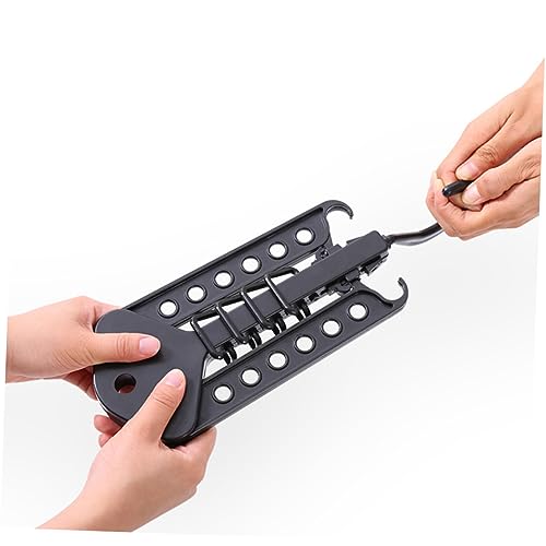 Percha plegable de plástico PRETYZOOM ahorra espacio con gancho para ropa 3