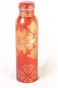 ARVAKKULA Pure Copper Water Bottle Best Way to Replace Plastic Pitcher has Great Ayurveda Health Benefits and Digital Casting to Avoid Blemishes
