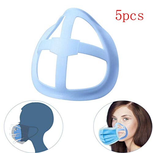 gazechimp Suporte De Proteção Para Batom 5/10 Reutilizável 3D Para Máscara Facial Respirável - Azul
