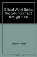 Official World Series Records from 1903 through 1965 B0056BPT5E Book Cover