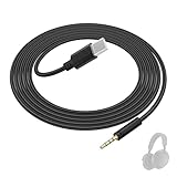 Zosvoses Momentum 4 Câble audio de rechange compatible avec casques Sennheiser Momentum 4, Momentum 3, Momentum 2.0, HD1 On Ear, HD 400S, HD 450BT, PXC 550, PXC 550 II, ACCENTUM Plus, 1,4 m