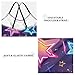 KLL Stars Neon Colorful Fashion Bathing Suit for Girls, 1 Piece Swimming Suits Adjustable Strap Quick-Dry Summer 4T