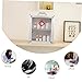 Luxshiny Wall-Mounted First Aid Case Cabinet Emergency Medicine Storage Box for Home to Install Compartments for First Aid Supplies