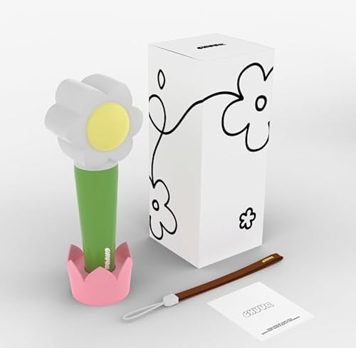 Dreamus CHUU Official KKUKA K-POP LIGHT STICK - White LED, Plastic, Battery Powered