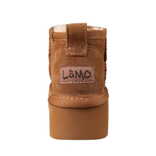 Lamo Kids Ellie Youth Kids’ Platform Boots| Comfortable Ankle Boot Faux Fur Lining, NeverWet® Water and Stain Resistant Boot3