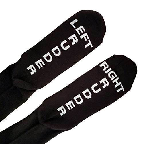 Left Rudder, Right Rudder Aviation Themed Airline Uniform | Premium Dress Socks | Aviation Gifts | Pilot Gifts | Single Pair Black Large4