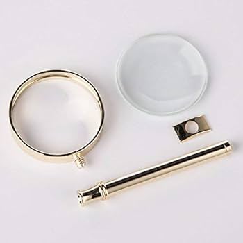 Amazon.co.jp: Zxyan 拡大鏡 見やすい 軽い 手持ちルーペ 銅18K