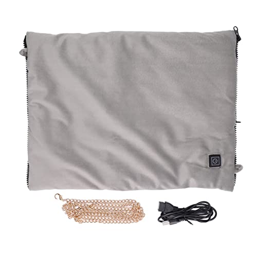 Holigie USB Charging Hand Warmer,Portable Electric Heating Bag Fast Heating Foldable Suitable for Winter Outdoor Activities Commuting and Office use (Gray)