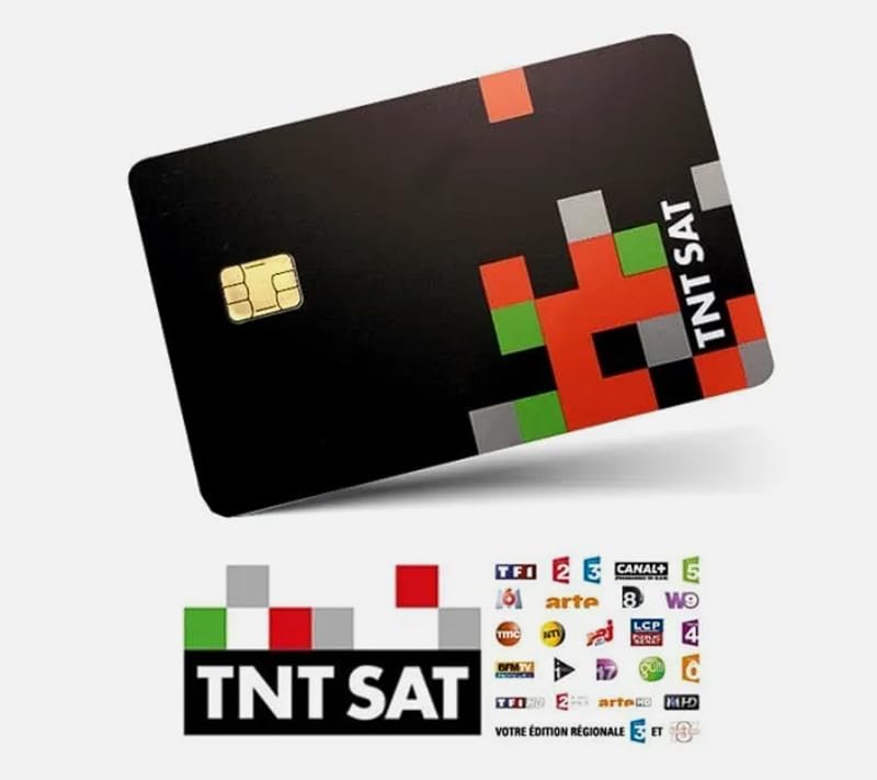 TNTSAT Carte Officielle Neuve - Décodeur Satellite Astra 19.2 - Durée 4 Ans - Garantie