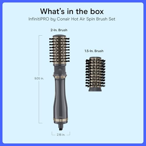 Conair InfinitiPRO Blow Dryer Brush Set: Easy Detangling, Drying and Volume - Image 6