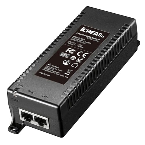 Injecteur PoE++ 2,5 G 60W pour résoudre les pannes de portée de caméra PTZ à 100m