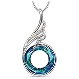 Kate Lynn Phoenix Necklaces for Women Crystal Pendant Necklace Jewelry Birthday Gifts for Women Christmas Mothers Day Gifts for Mom Wife Daughter Gift for Girlfriend Best Friends Lady