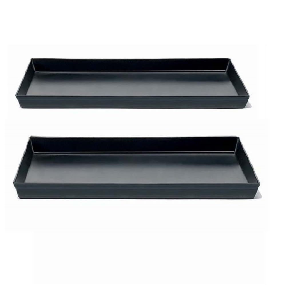 Set 2 Teglie rettangolari Professionale in Ferro Blu cm 60x20H2 Cottura Uniforme FORNO Croccante Senza Rivestimenti Chimici Spessore 0.8mm ristorante pizzeria panifici pasticcerie